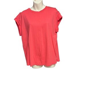 A new day size large  Coral Short Sleeve Tee